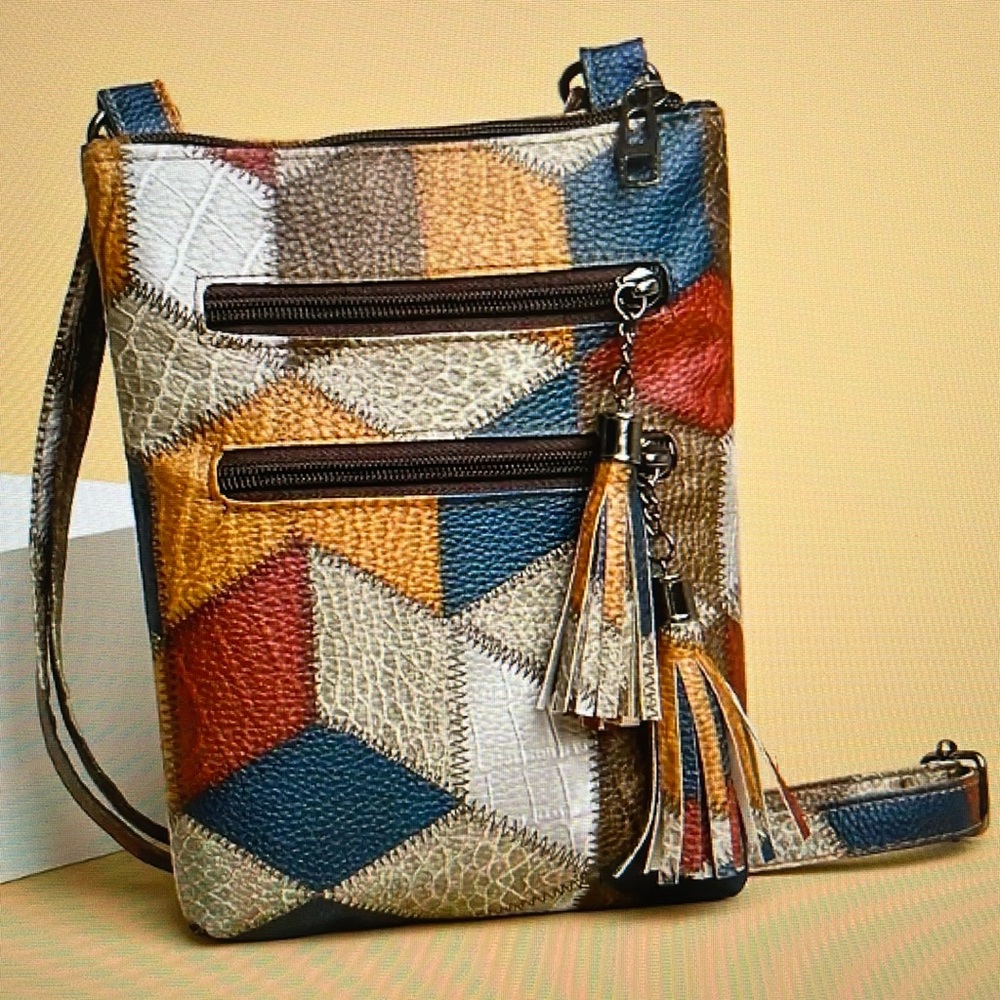 Casual Faux Leather Crossbody Bag